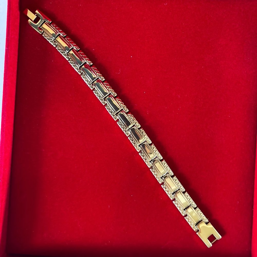 10K Gold Coated Bracelet : Custom Link Designs